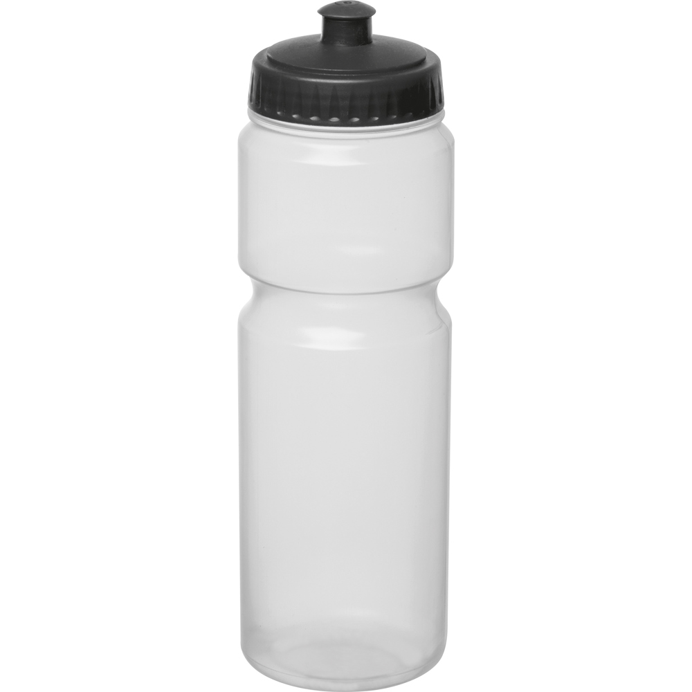 Bidon 750 ml - bedrukt of onbedrukt verkrijgbaar - zwart
