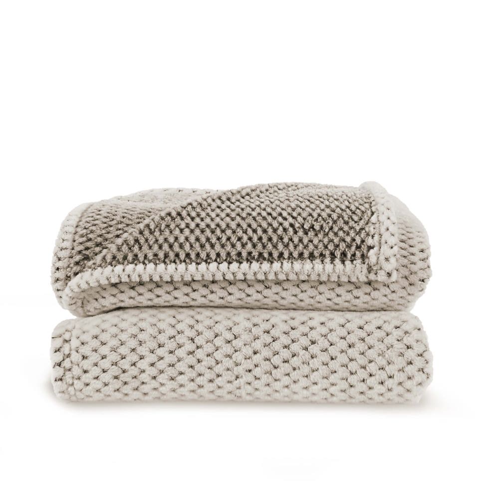 Sagaform Anni R-PET fleece deken - voor bedrijven en relatiegeschenken - Beige