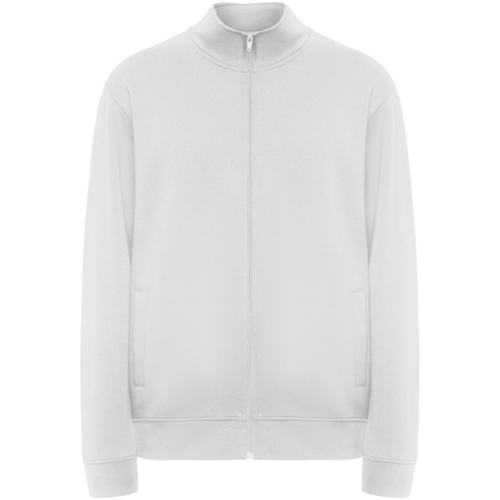 Ulan unisex sweater met volledige rits - voor bedrijven en relatiegeschenken - wit