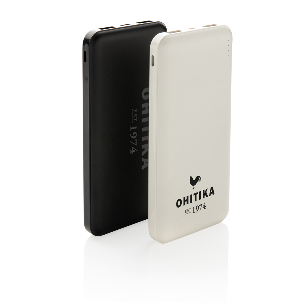 High density 10.000 mAh zakformaat powerbank - voor bedrijven en relatiegeschenken