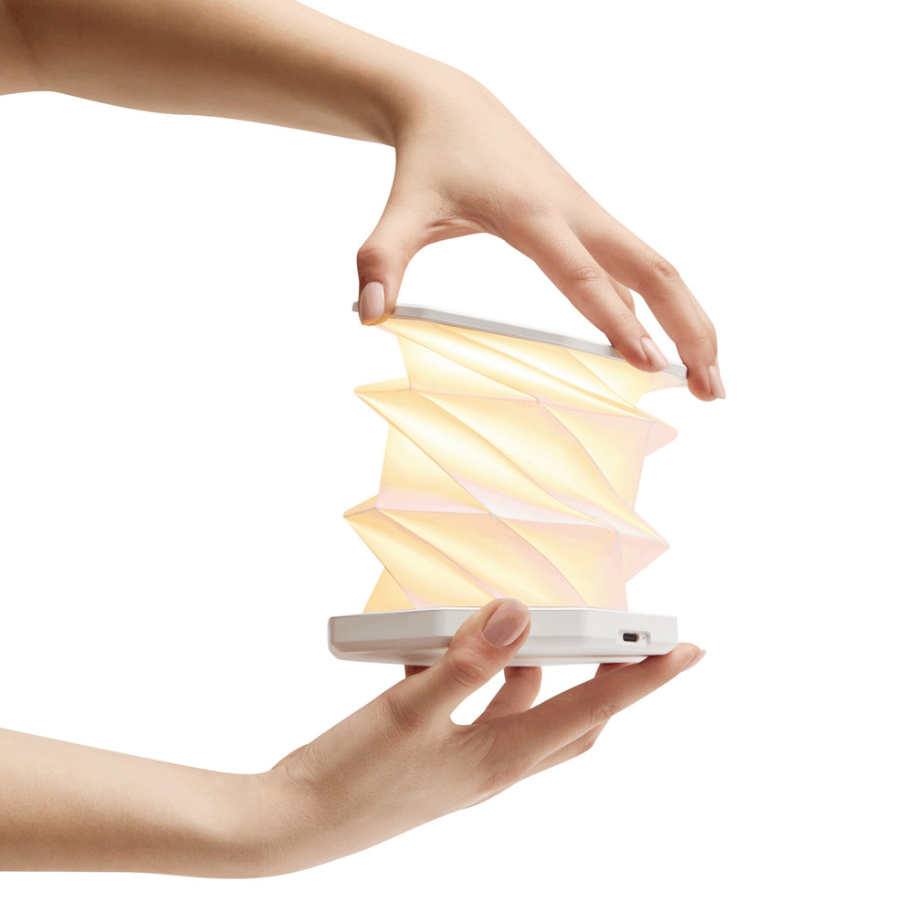 CHIC GLOW - Opvouwbare/uitschuifbare LED tafellamp - bedrukt of onbedrukt verkrijgbaar