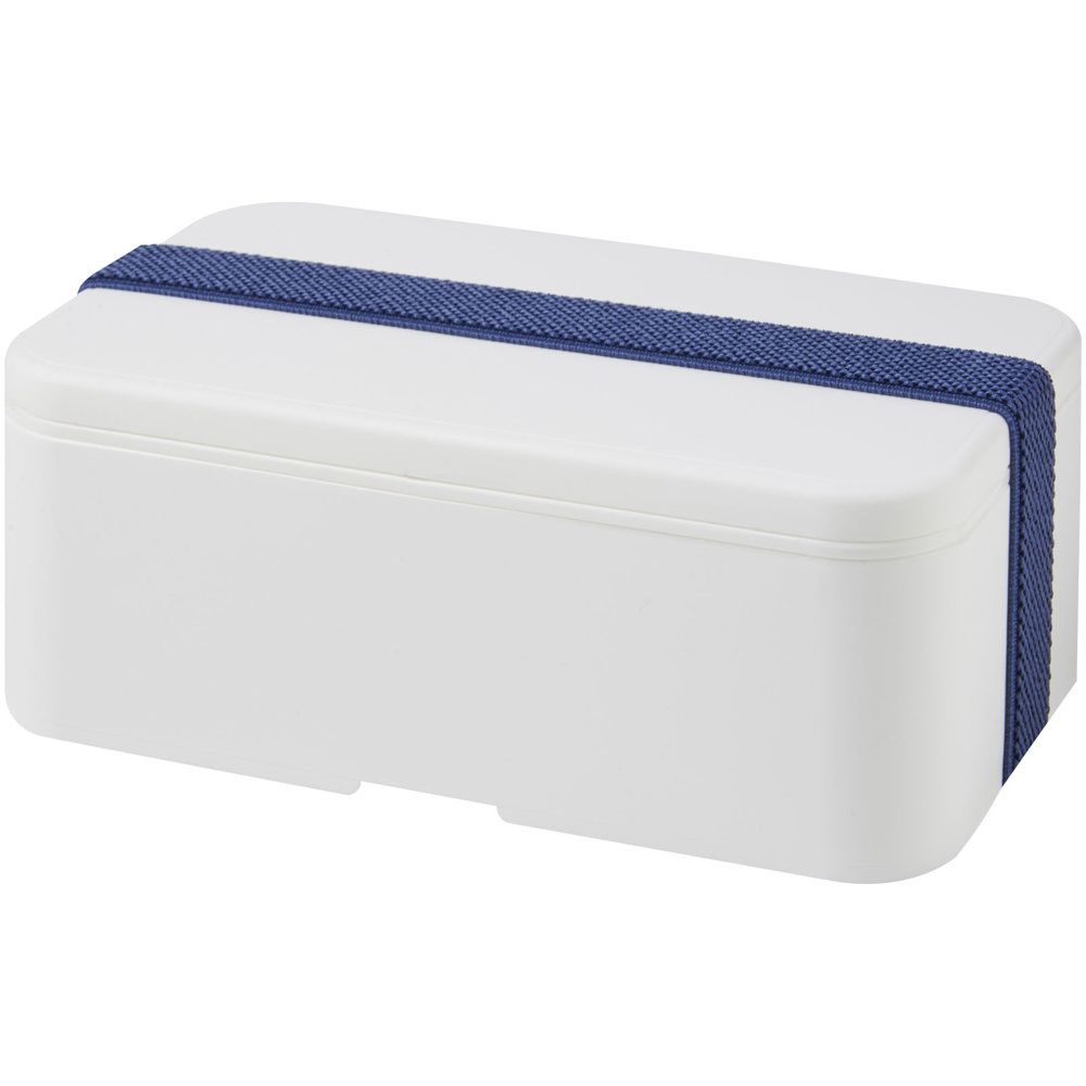 MIYO 700 ml enkellaagse lunchbox - met logo of onbedrukt bestellen - Wit, Blauw