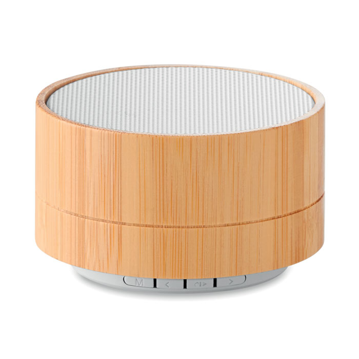SOUND BAMBOO - Draadloze luidspreker - voor bedrijven en relatiegeschenken - Wit