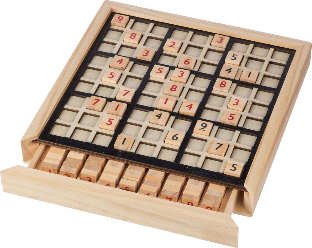 Houten Sudoku-spel Christa - met logo of onbedrukt bestellen