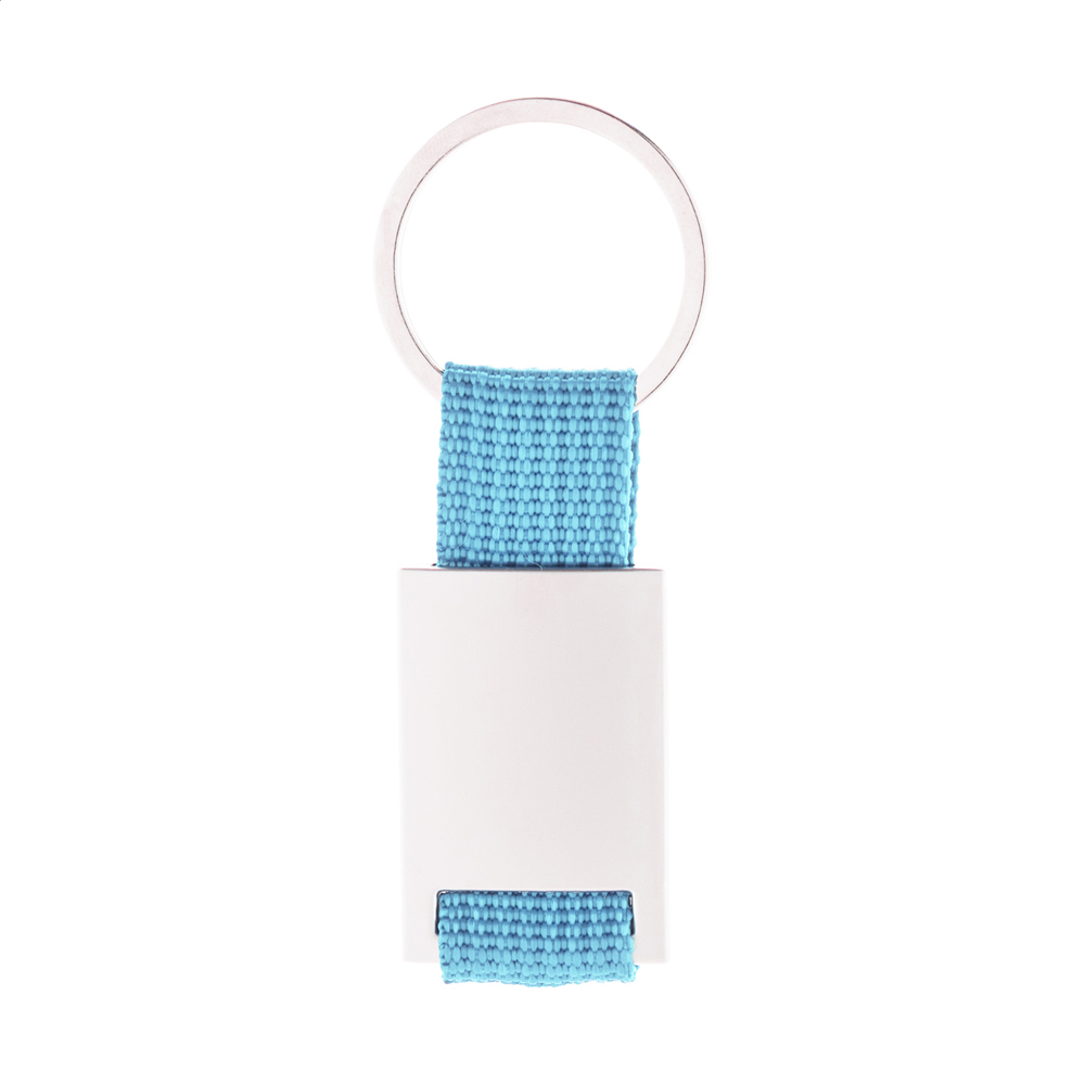 Poxil - sleutelhanger - met logo of onbedrukt bestellen - licht blauw/zilver