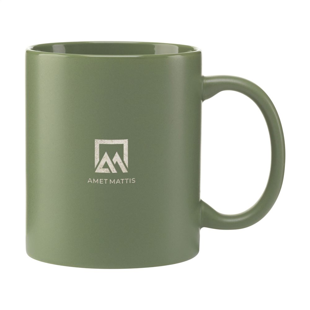 Kitty Mug Matt 350 ml mok - bedrukt of onbedrukt verkrijgbaar - groen