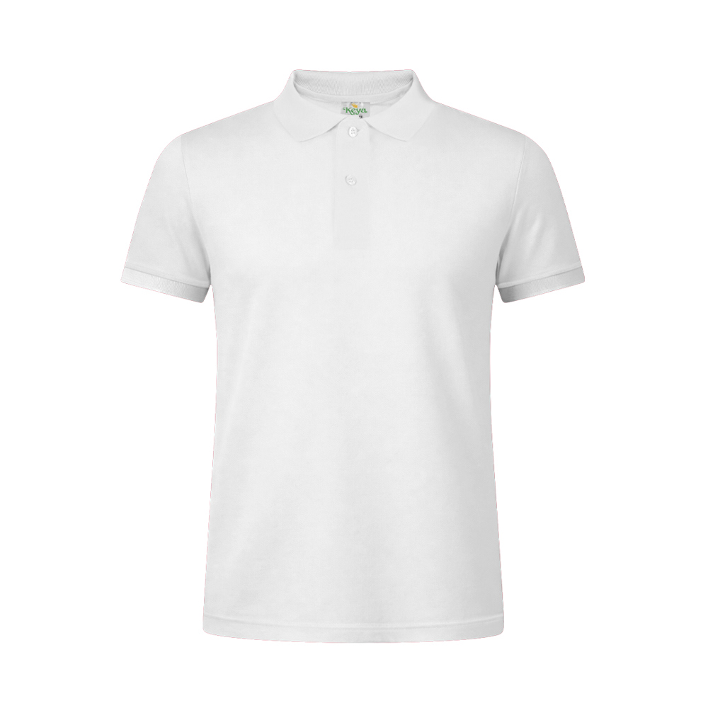 Volwassene Wit Polo Shirt "keya" MPS180 - met logo of onbedrukt bestellen - BLA