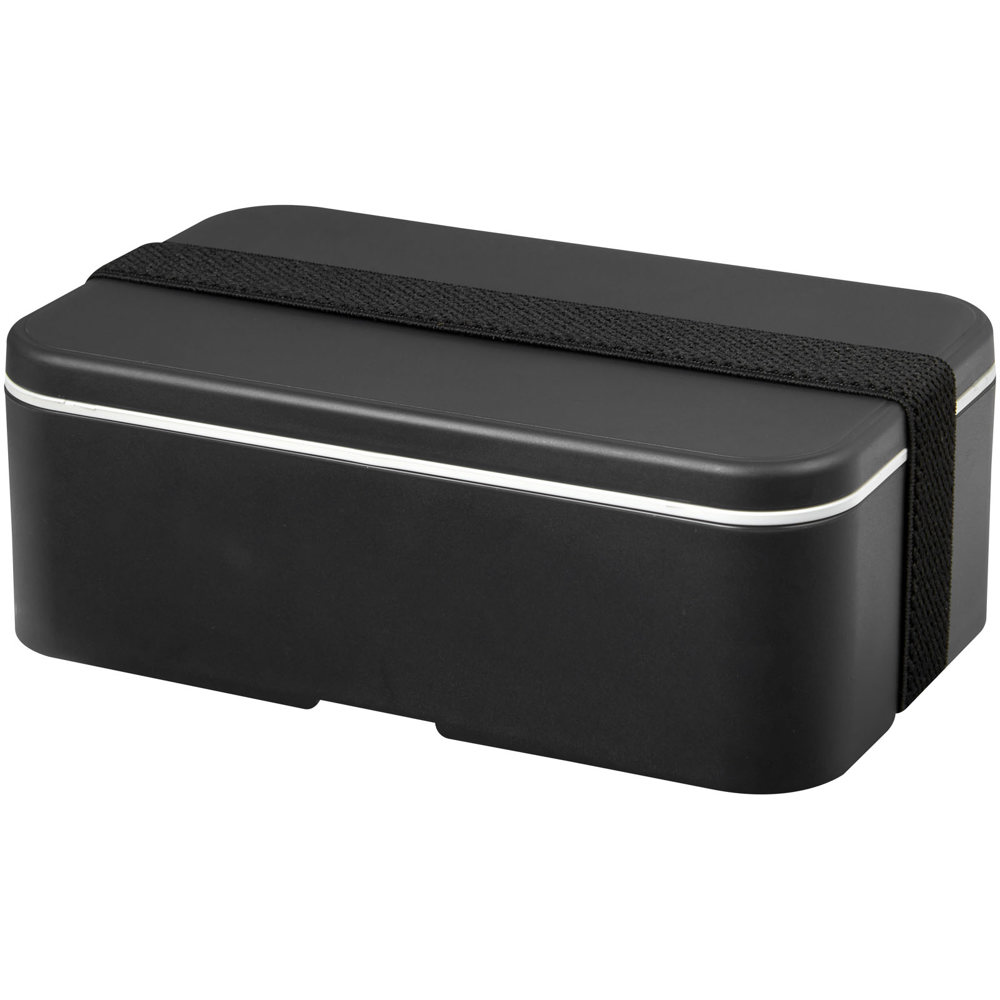 MIYO Renew 700 ml enkellaagse lunchbox - met logo of onbedrukt bestellen - Graniet, Zwart