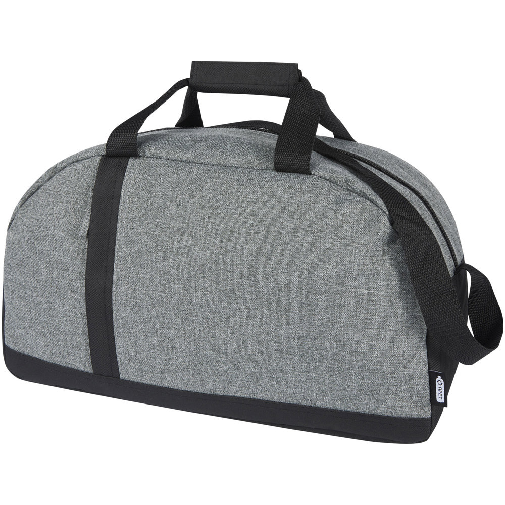 Reclaim GRS gerecyclede tweekleurige sportieve duffelbag 21 L - bedrukt of onbedrukt verkrijgbaar