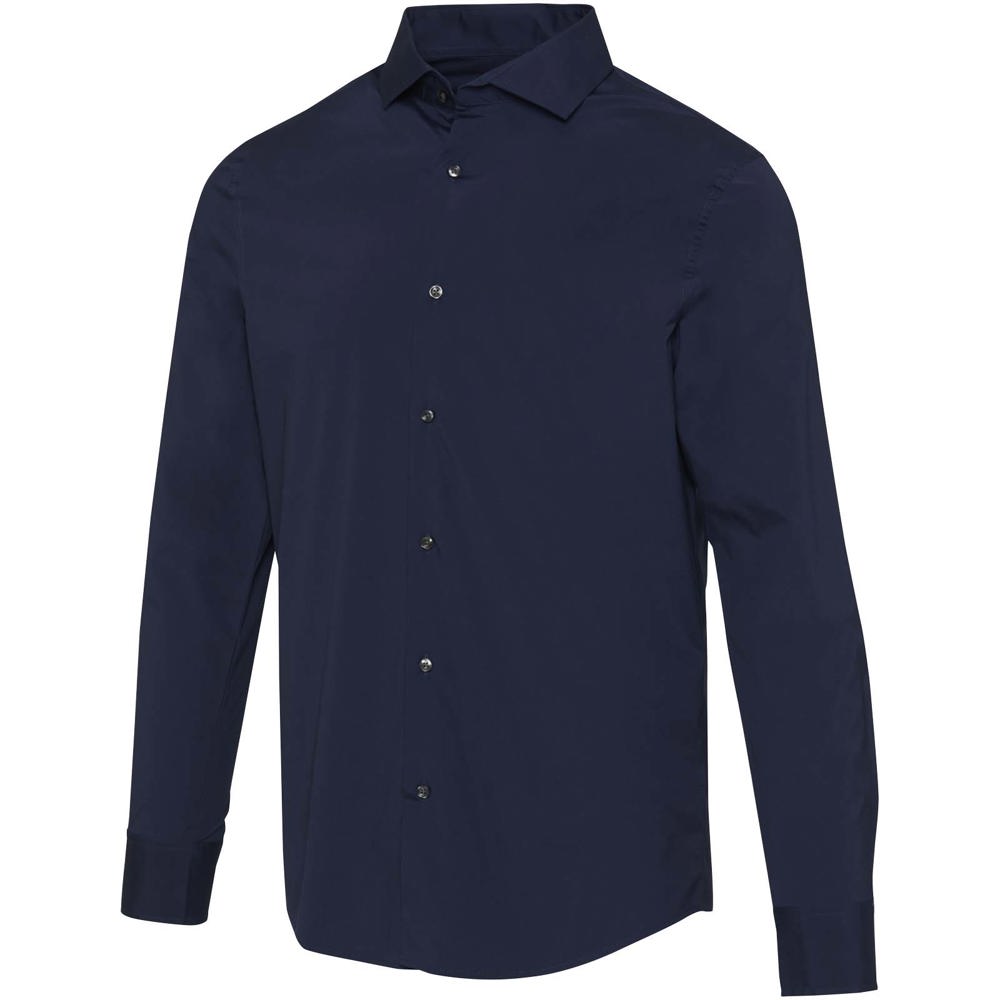 Carnelian poplin herenoverhemd - voor bedrijven en relatiegeschenken - Marineblauw