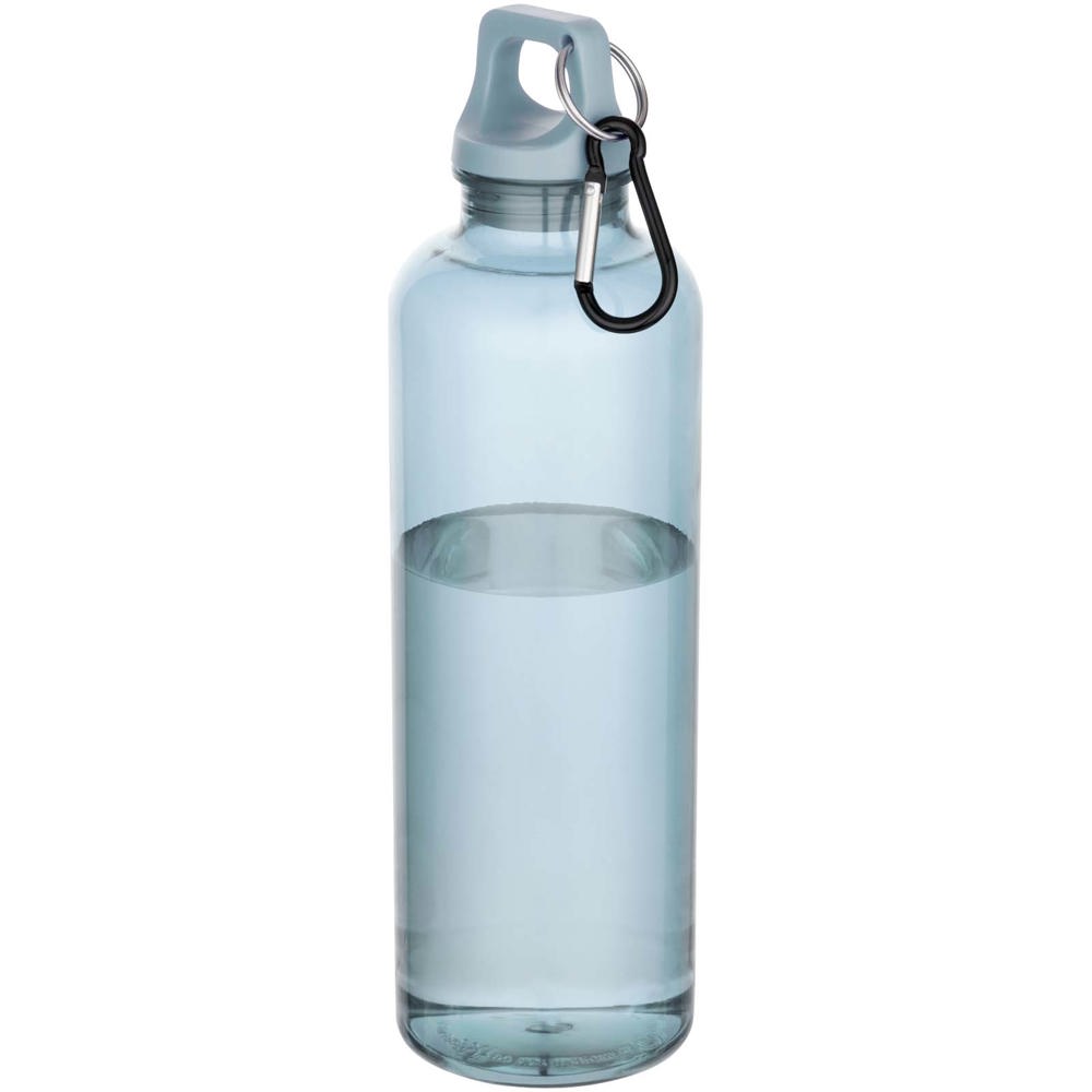 Oregon 750 ml waterfles van RCS-gecertificeerd gerecycled plastic met karabijnhaak - voor bedrijven en - Turkoois