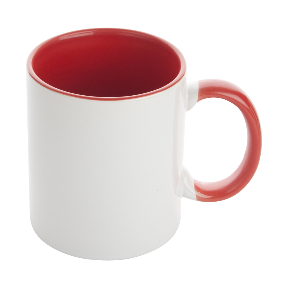 InnoColour - sublimatie mok - voor bedrijven en relatiegeschenken - rood/wit