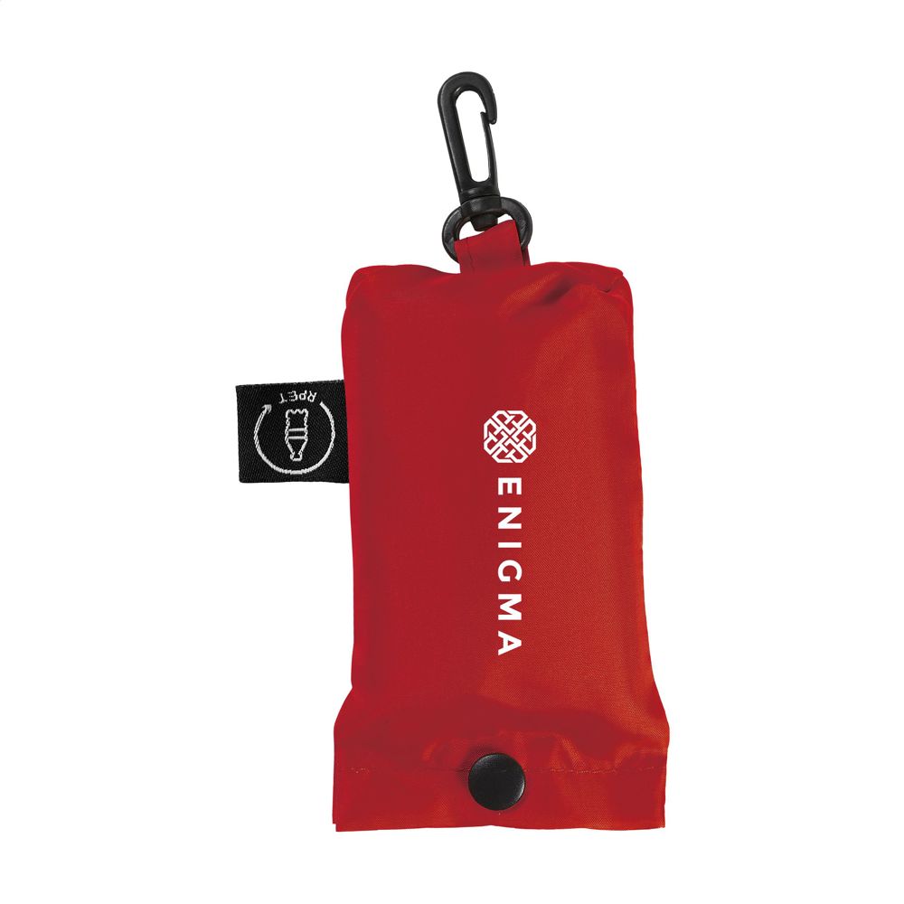 Shop Easy GRS RPET opvouwbare winkeltas - met logo of onbedrukt bestellen - Rood
