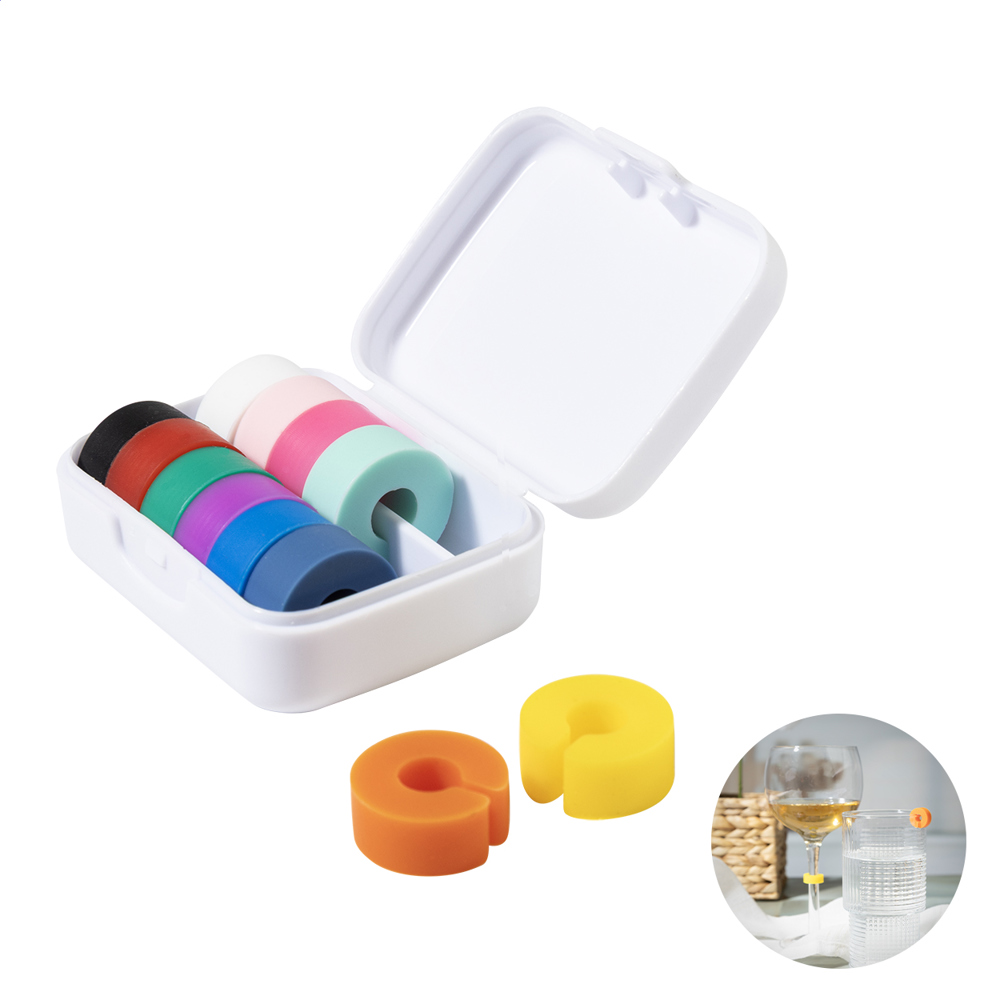 Cupperty - set met glasidentificatie - met logo of onbedrukt bestellen