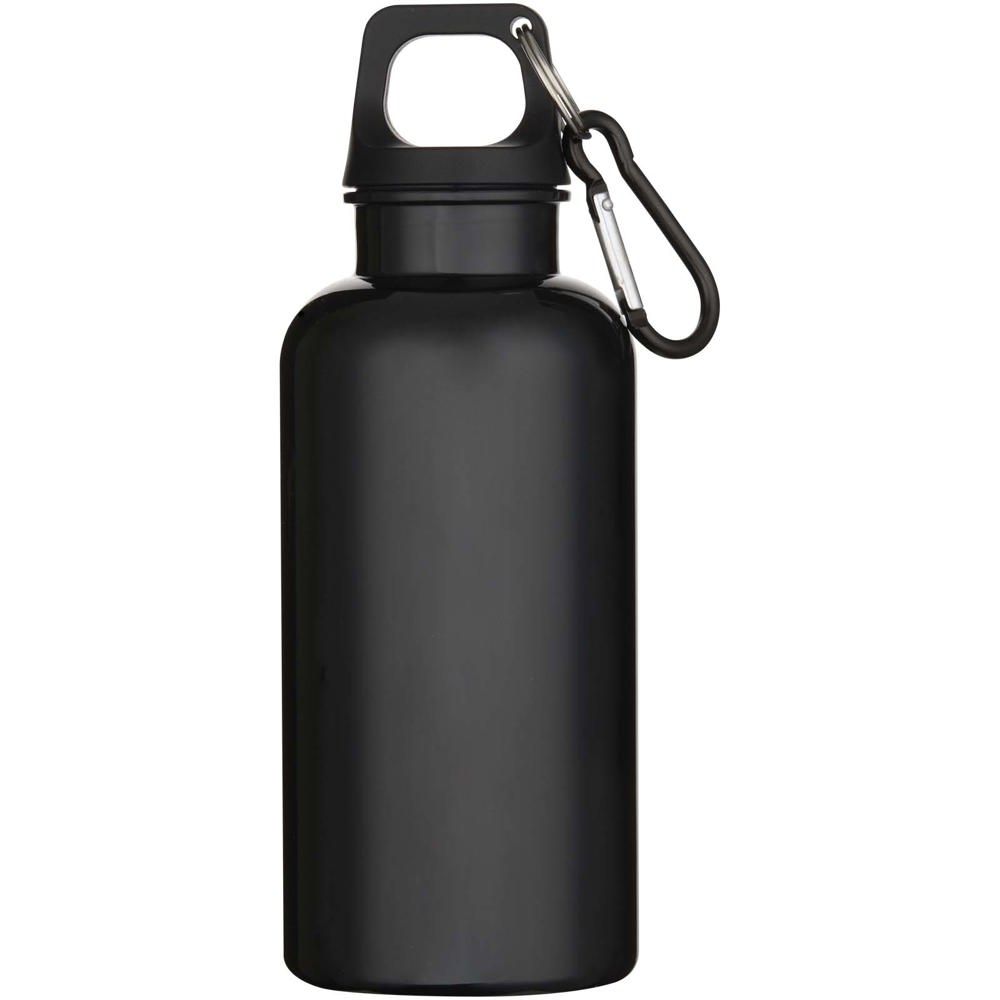 Oregon 400 ml effen waterfles van RCS gecertificeerd gerecycled plastic met karabijnhaak 