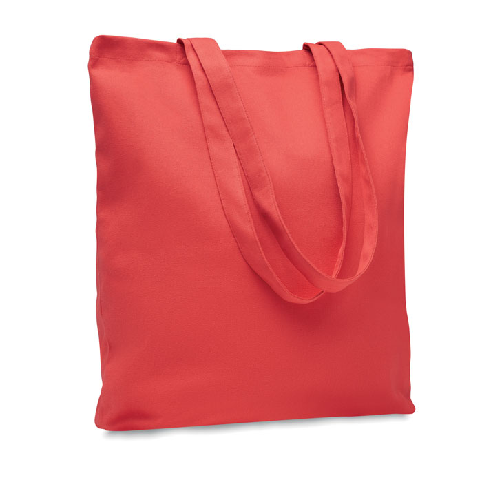 RASSA COLOURED - Stevige canvas boodschappentas - voor bedrijven en relatiegeschenken - rood