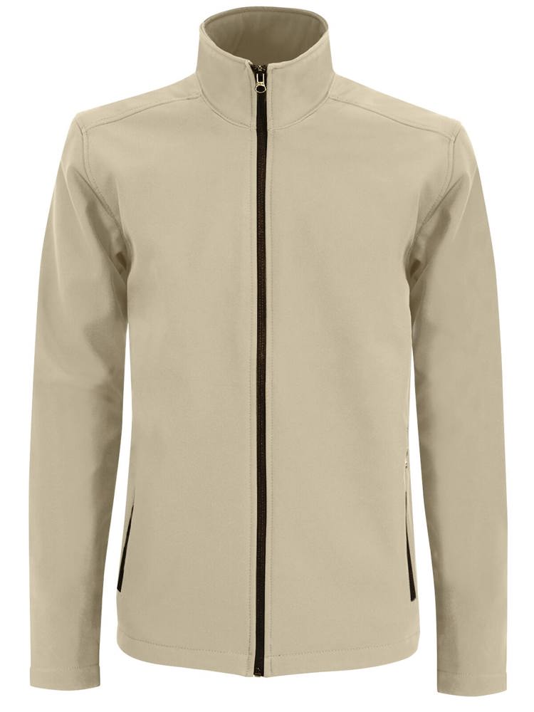 BS Visitor softshell jas, 280 gr/m² - bedrukt of onbedrukt verkrijgbaar - Gebroken wit (12-0304 TPG)