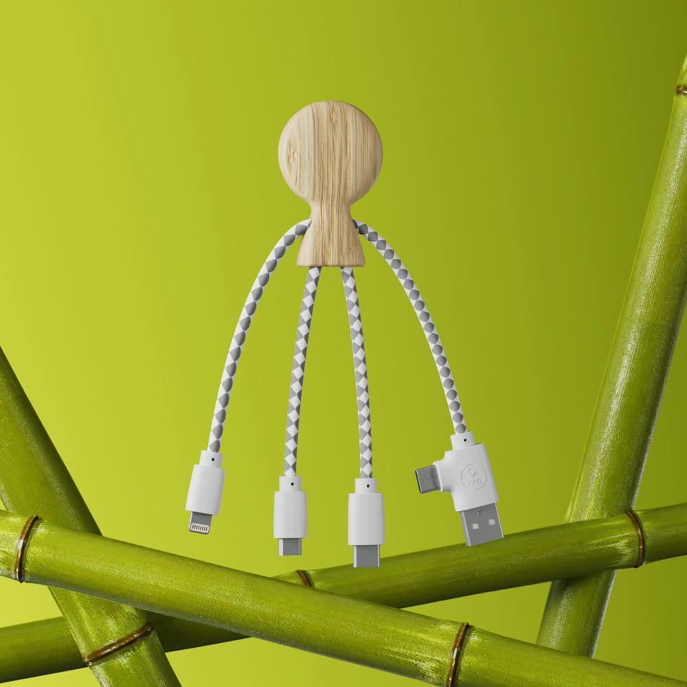 Xoopar Mr. Bio Bamboo Charging Cable