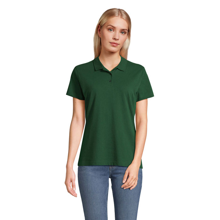 PULSE WOMEN - PULSE DAMES POLO - met logo of onbedrukt bestellen - Flesgroen