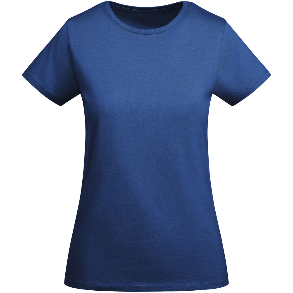 Breda biologisch katoenen dames T-shirt met korte mouwen - met logo of onbedrukt bestellen - Koningsblauw