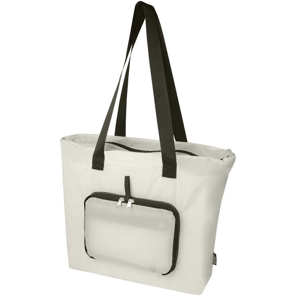 EcoFold RPET opvouwbare draagtas 16 l - met logo of onbedrukt bestellen - Zandsteen