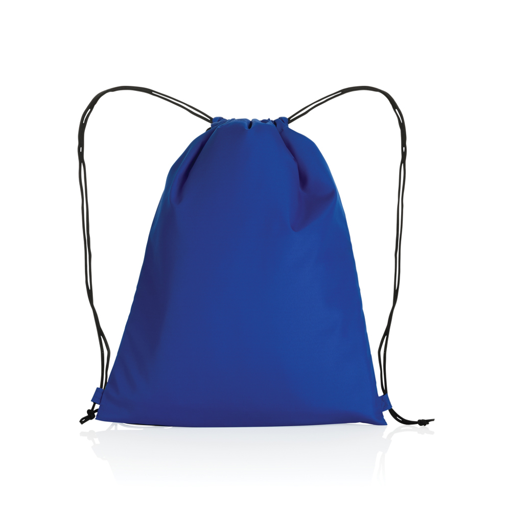 Impact AWARE™ RPET 190T rugzak met trekkoord - bedrukt of onbedrukt verkrijgbaar - blauw (± PMS 286)