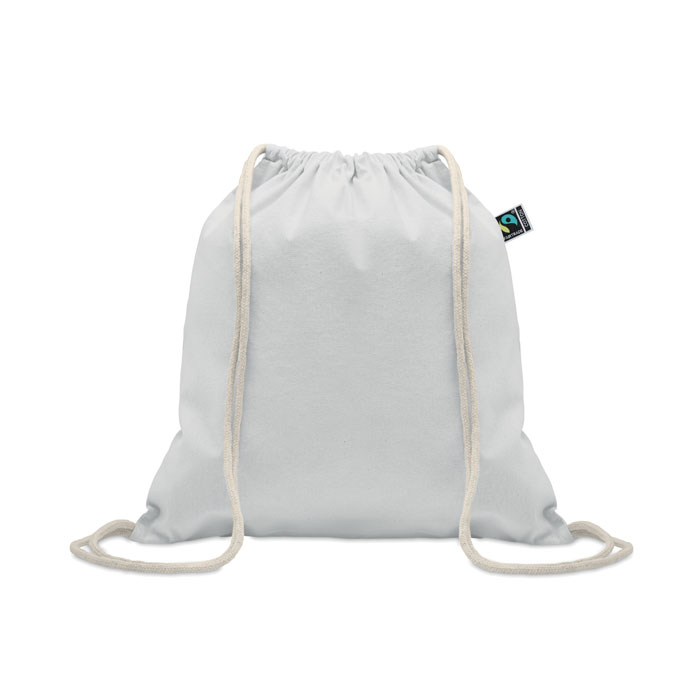 OSOLE DRAW COLOUR - Fairtrade trekkoordtas 180g - kopen of bedrukken - Wit
