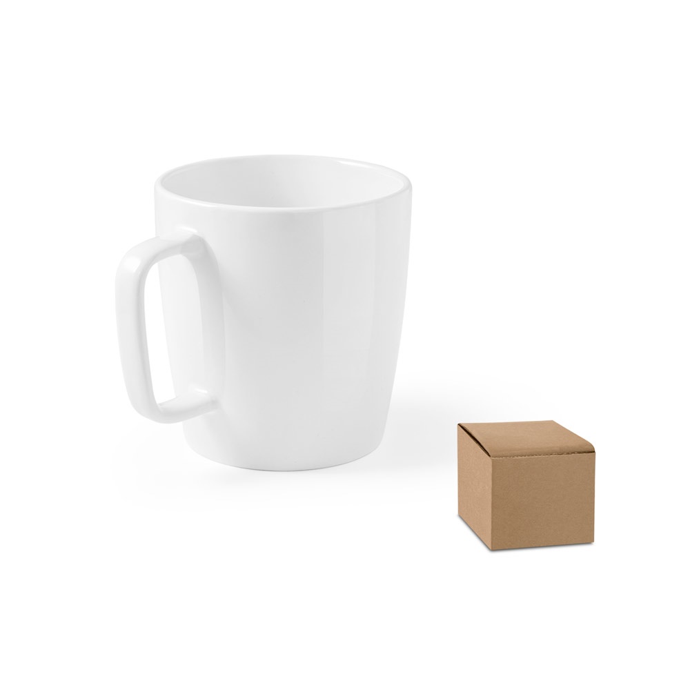 DHONI WHITE. Keramische mok 450 mL - met logo of onbedrukt bestellen