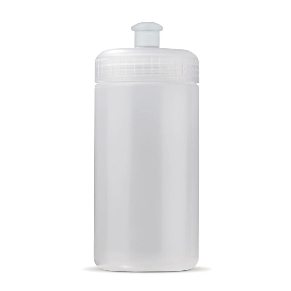 Sportbidon classic 500ml - bedrukt of onbedrukt verkrijgbaar - transparant