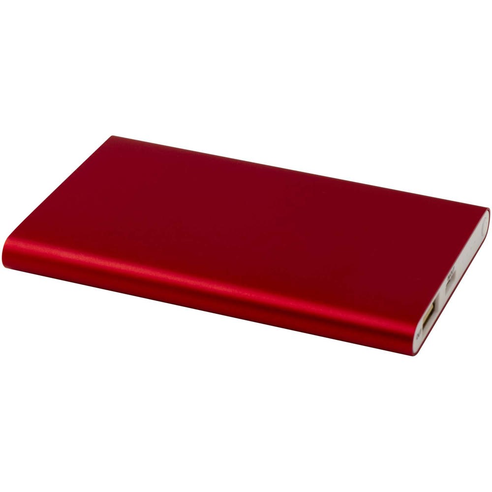 Pep type-C powerbank van 4000 mAh van gerecycled aluminium - voor bedrijven en relatiegeschenken - rood