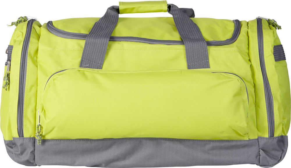 Polyester (600D) sporttas Lorenzo - voor bedrijven en relatiegeschenken - Lime