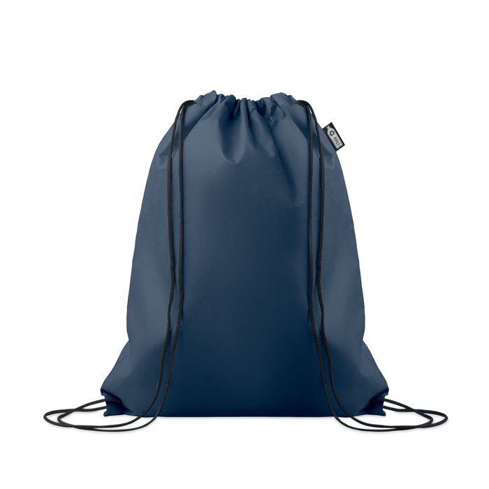 DAFFY RPET - RPET non-woven trekkoordtas - bedrukt of onbedrukt verkrijgbaar - blauw