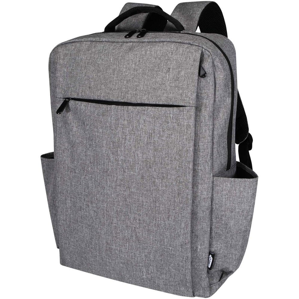 Libra GRS gerecyclede 15 inch laptoprugzak 15 l - voor bedrijven en relatiegeschenken - Gemêleerd grijs