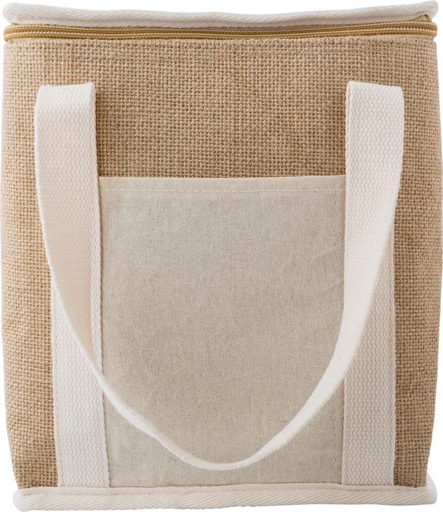 Jute koeltas Raveena - met logo of onbedrukt bestellen - Bruin