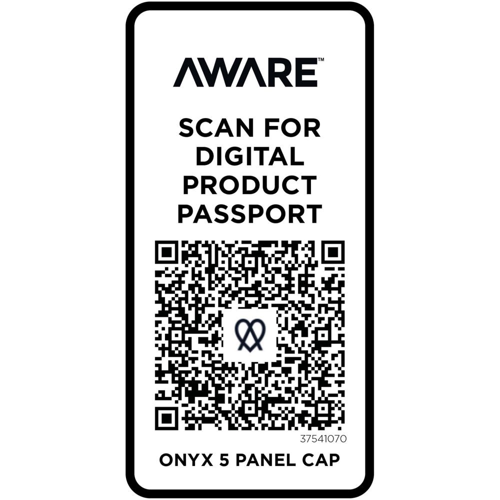 Onyx 240 g/m² 5 panel Aware™ gerecyclede cap