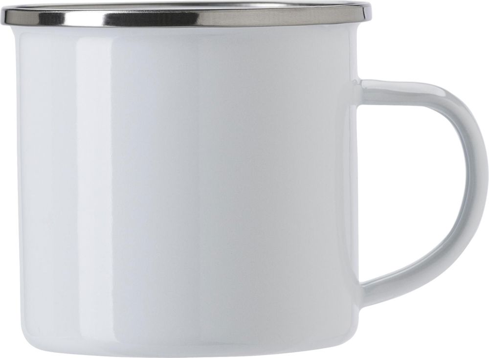 Geglazuurde mok (350 ml) Jamaal - kopen of bedrukken - Wit