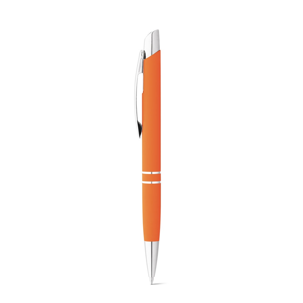 MARIETA SOFT. Aluminium balpen met clip - voor bedrijven en relatiegeschenken - Oranje