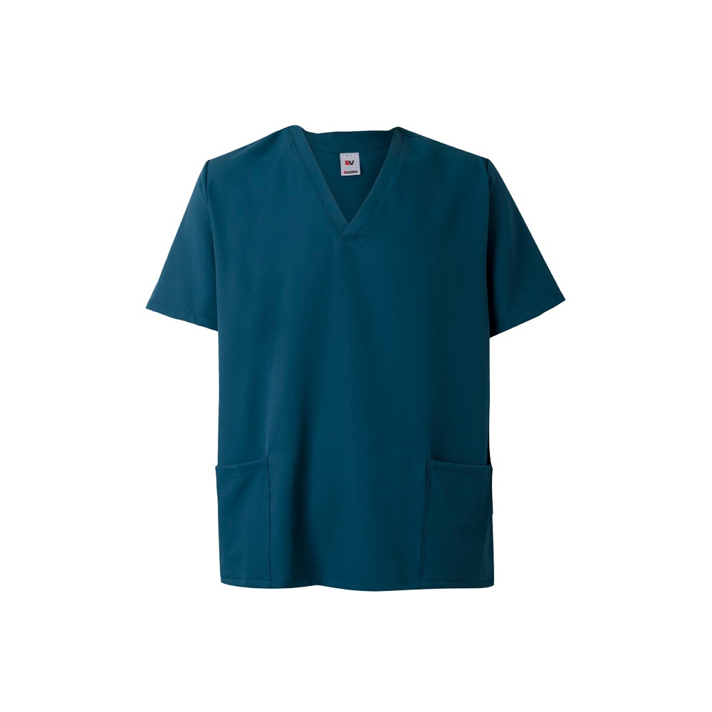 VL FLORA. Tuniek met korte mouwen (140 g/m²) gemaakt van 100% microvezel - Petrolium blauw