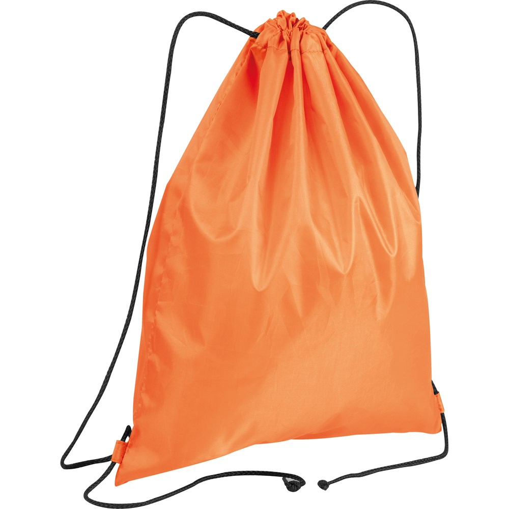 Gymbag van gerecycled polyester - met logo of onbedrukt bestellen - oranje