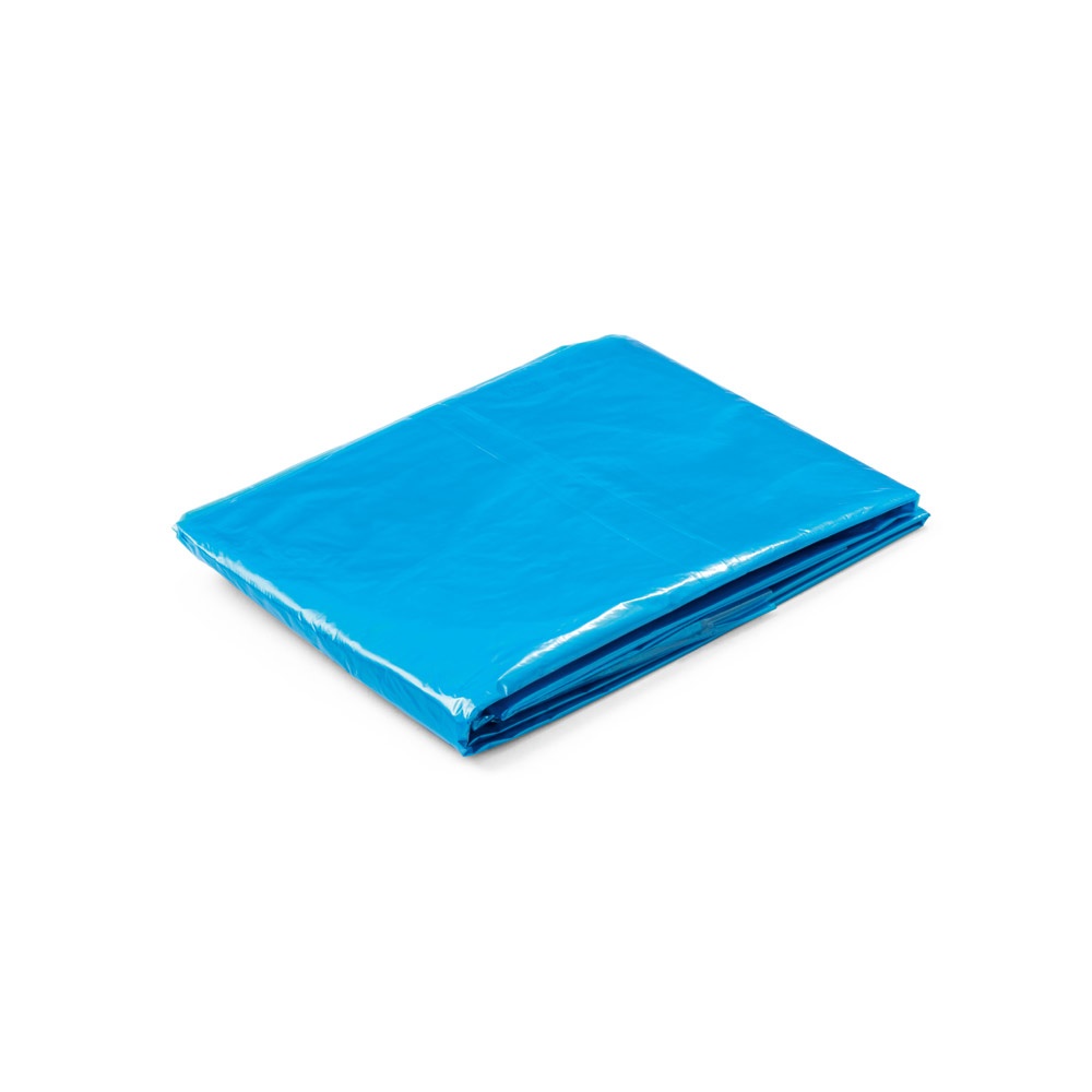 SANDRA. Waterdichte poncho - kopen of bedrukken - licht blauw
