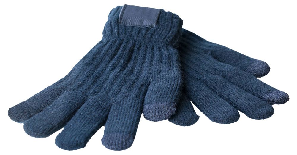 Touchscreen handschoenen met label - bedrukt of onbedrukt verkrijgbaar - navy