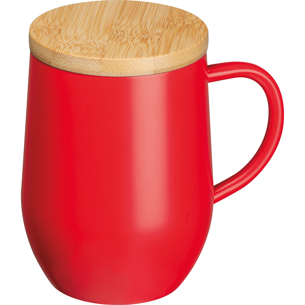 Dubbelwandige beker, 300 ml - met logo of onbedrukt bestellen - rood