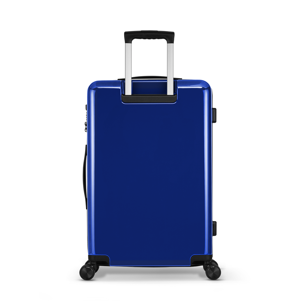 STICKERCASE® 24" Reiskoffer donker blauw - met gepersonaliseerde sticker en/of individuele namen