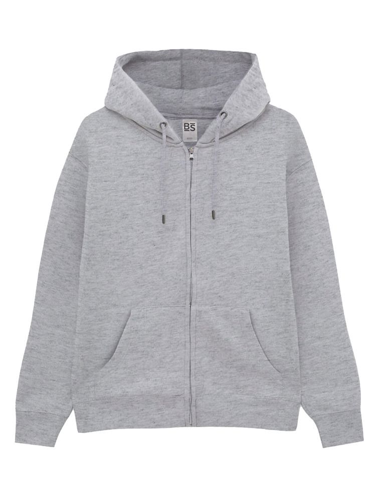 BS Vega full zip hoodie, 280 gr/m² - bedrukt of onbedrukt verkrijgbaar - Grijs melee (PMS Cool Grey 7C)
