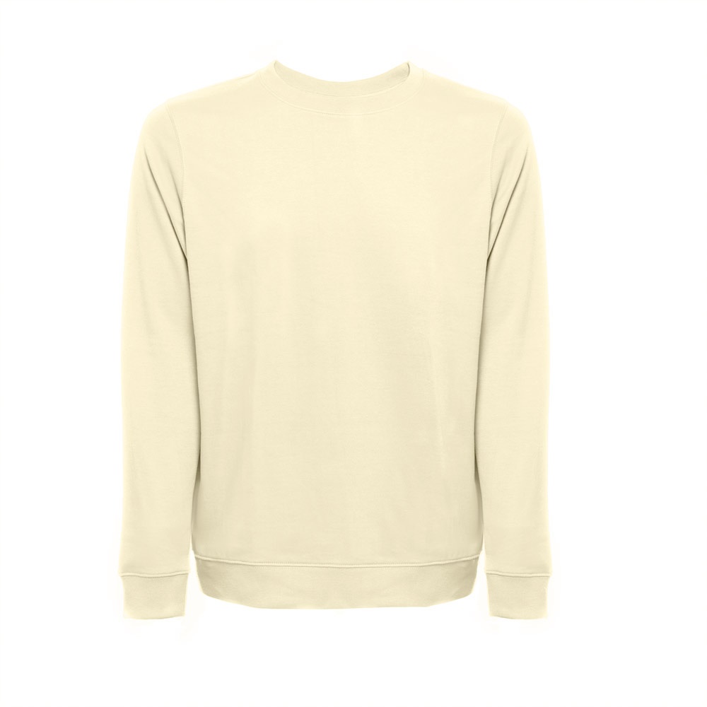THC COLOMBO. Sweatshirt (unisex) in Italiaanse badstof zonder sluiting - voor bedrijven en relatiegeschenken - Pastel geel