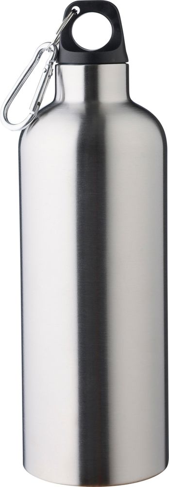 Gerecyclede roestvrijstalen dubbelwandige fles (500 ml) Lysandra - voor bedrijven en relatiegeschenken - Zilver