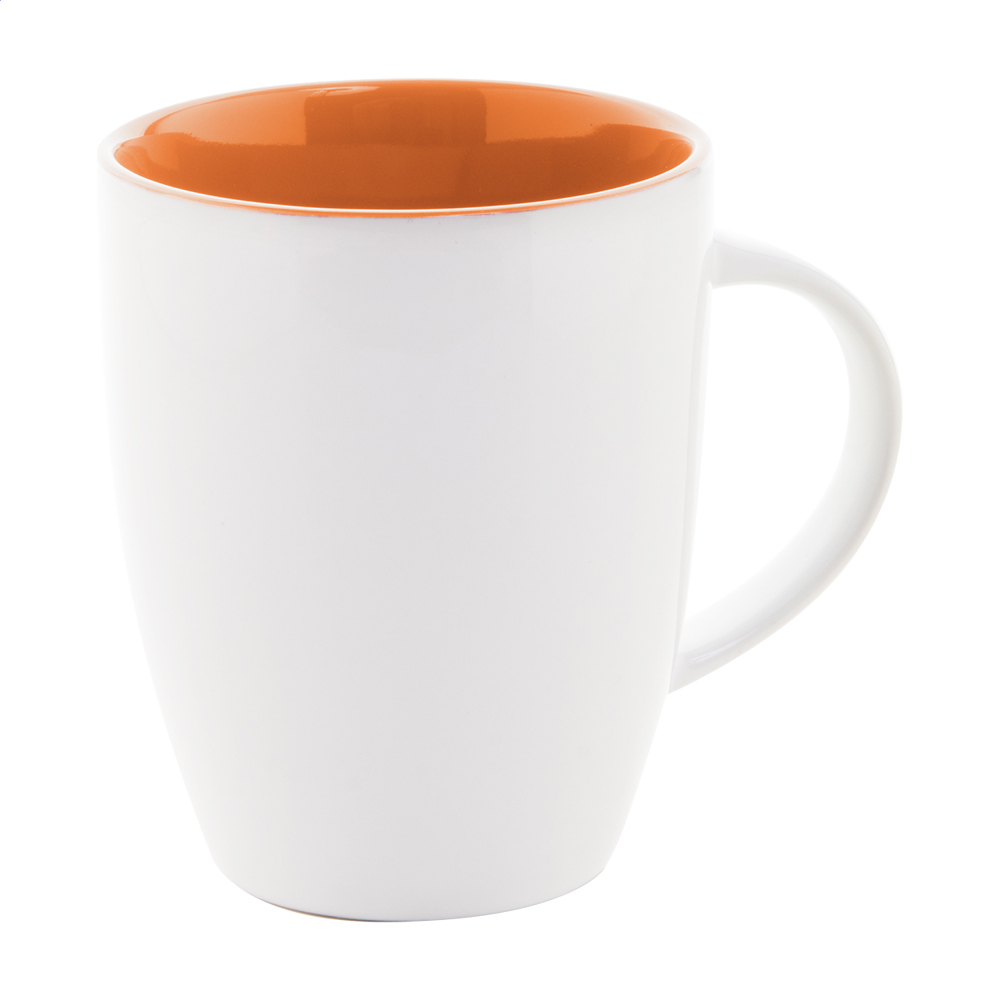 Maia - mok - bedrukt of onbedrukt verkrijgbaar - oranje/wit
