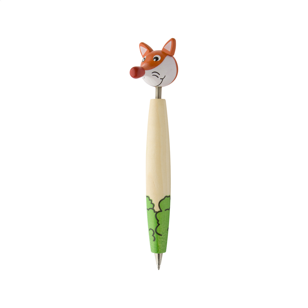Zoom - pen met figuurtje - bedrukt of onbedrukt verkrijgbaar - beige