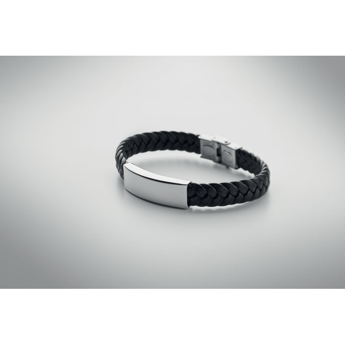 FAULET - Gevlochten kunstleren armband