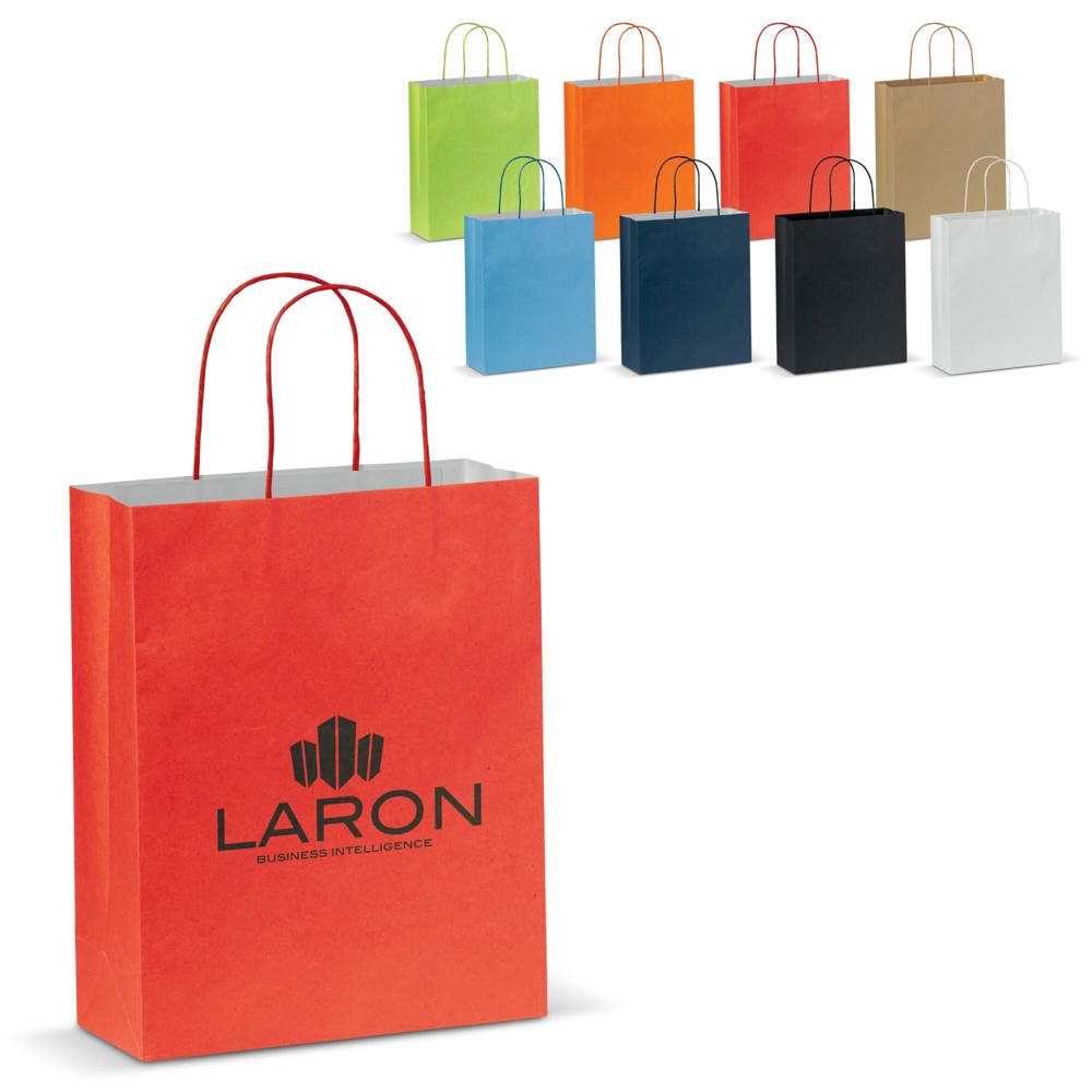 Draagtas papier middel 120g/m² - voor bedrijven en relatiegeschenken